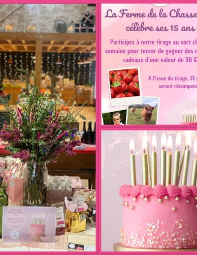 Chaque année, l'anniversaire du magasin de la Ferme de la Chasseloire est célébrée, près de Nantes