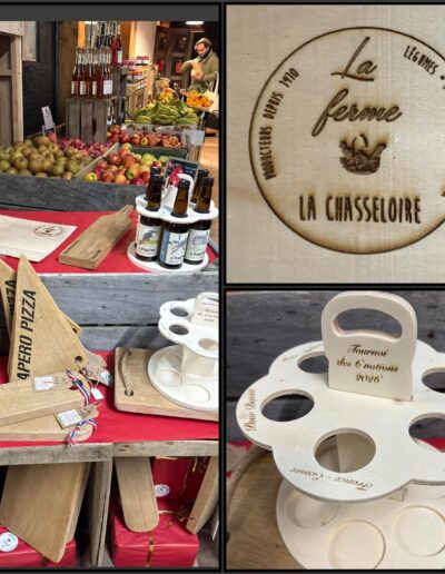 Noël et cadeaux personnalisés à la Ferme de la Chasseloire, près de Nantes